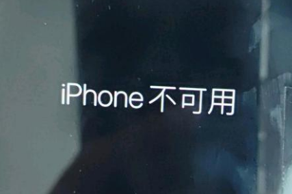 柏乡苹果服务网点分享锁屏界面显示“iPhone 不可用”如何解决 